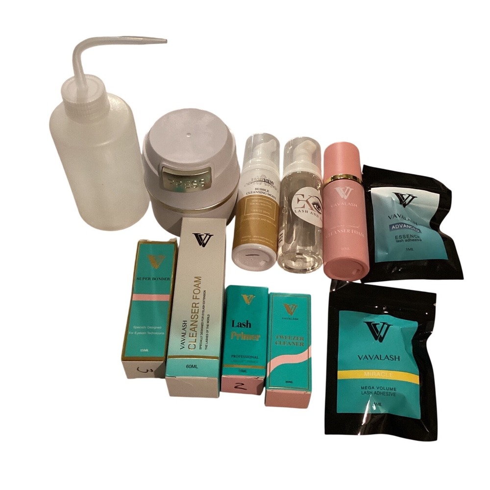 VAVALASH Lash Extension Supply Kit Cleanser Foam Super‎ Bonder Primer